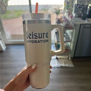 Leisure Hydration White Tumbler